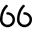 Number 66 displayed in dark gray text on white background